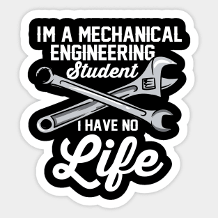 Mechanical Engineering Student Sticker